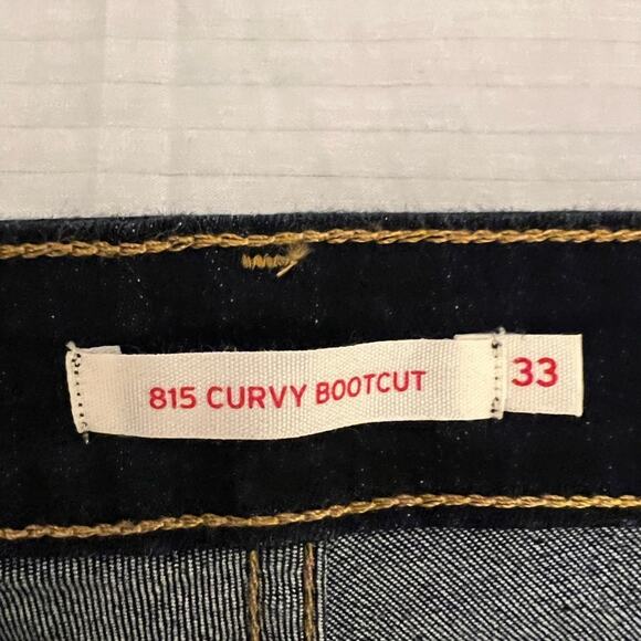 Levi Jeans 815 Curvy Boot Cut size 33 x 32 Blue Denim NWT - Picture 9 of 14